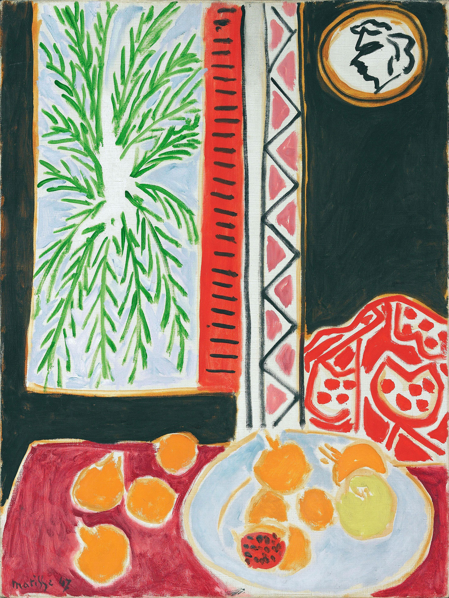 Henri Matisse, Nature morte aux grenades, Vence, novembre 1947. Huile sur toile, 80,5 × 60 cm, donation Henri Matisse, 1953, Musée Matisse Nice © Succession H. Matisse