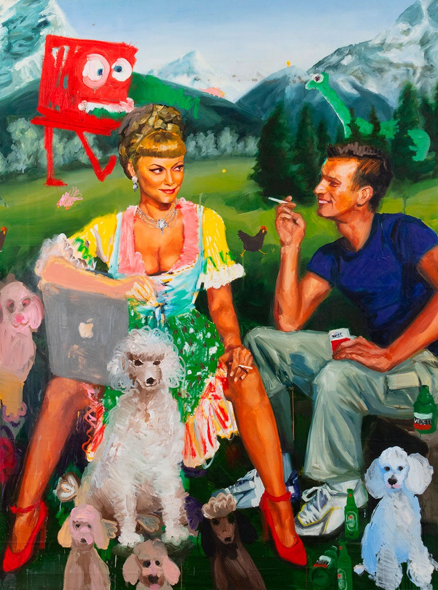 Eden, 1999-2019 - Huile sur toile, 200 x 150 cm - Collection particulière © Ida Tursic & Wilfried Mille