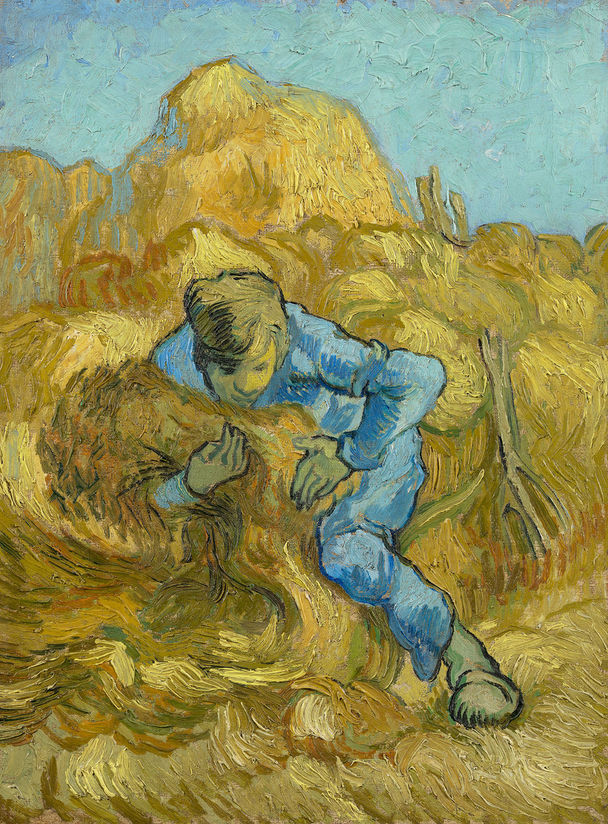 Vincent van Gogh, Le Lieur de gerbes (d'après Millet), Saint-Rémy-de-Provence, septembre 1889 - Van Gogh Museum, Amsterdam