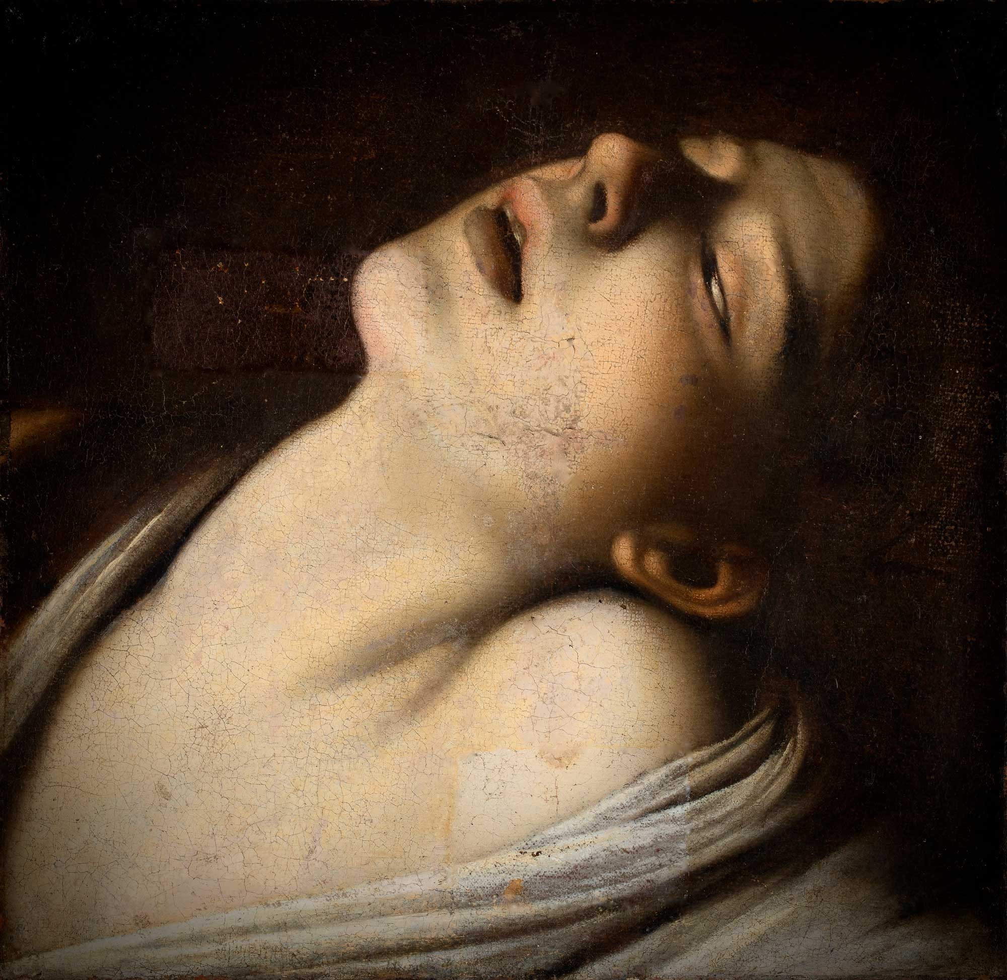 Madeleine, Caravage, 1610, huile sur toile © Atelier Arcanes, Hôtel d'Agar