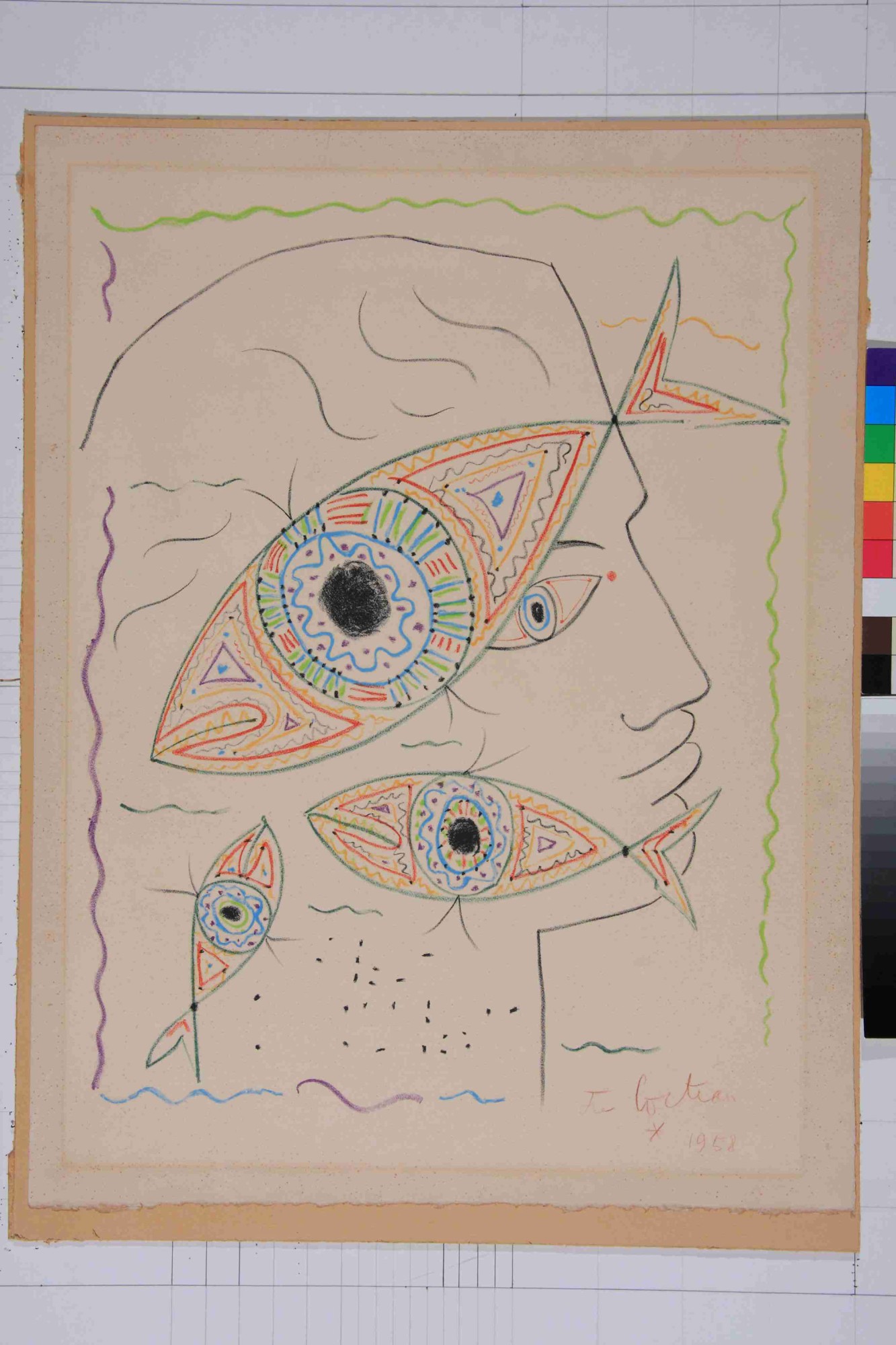 Dessin de Jean Cocteau