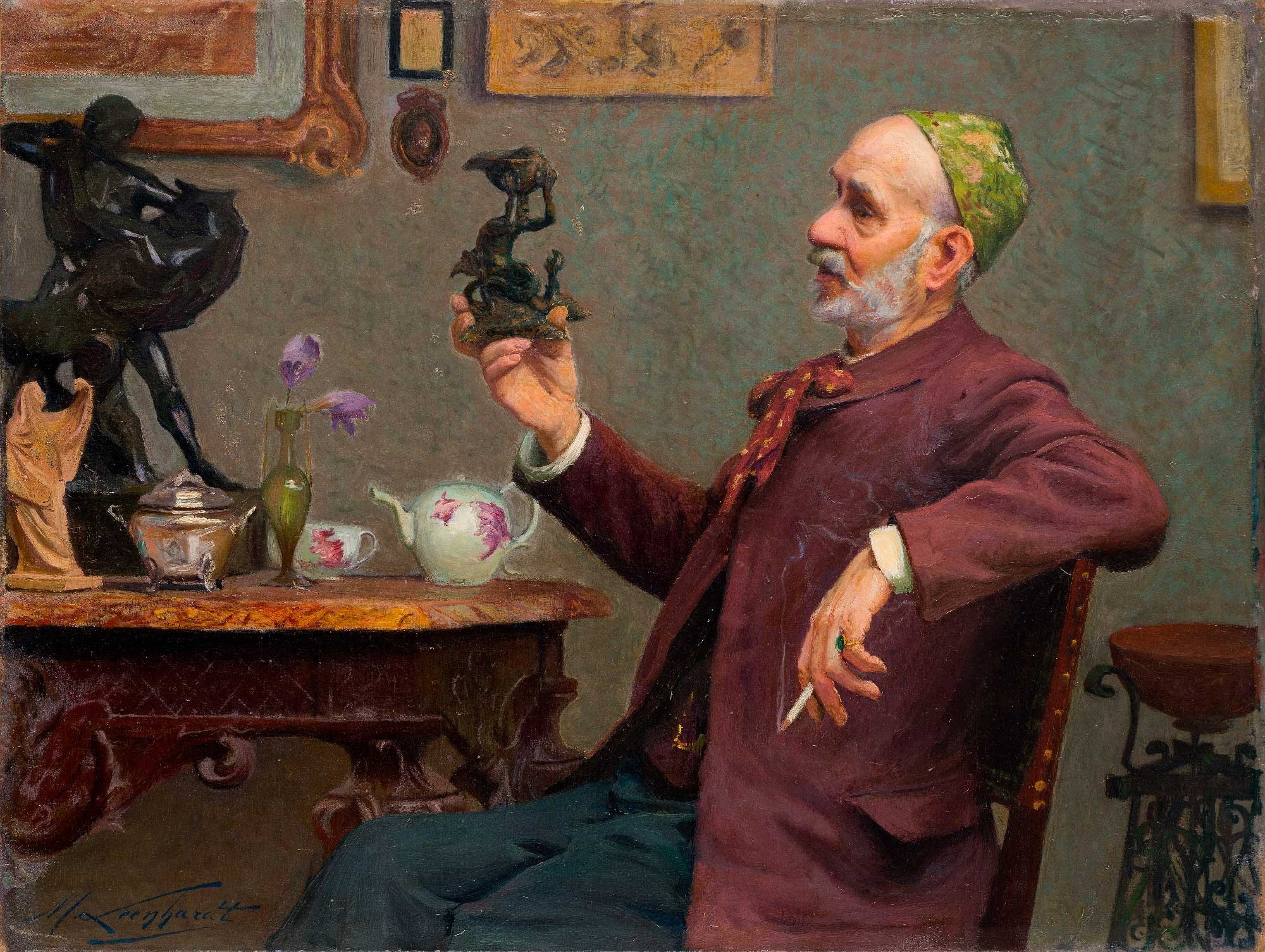 LEENHARDT Michel Maximilien, Portrait de Georges d'Albenas, 1901 - Huile sur toile 88,50 x 115,50 x 3 cm - Legs Georges d'Albenas, 1915 - inv. 15.1.3 - Collection Musée Fabre, Montpellier © Musée Fabre de Montpellier Méditerranée Métropole - Photographie Frédéric Jaulmes