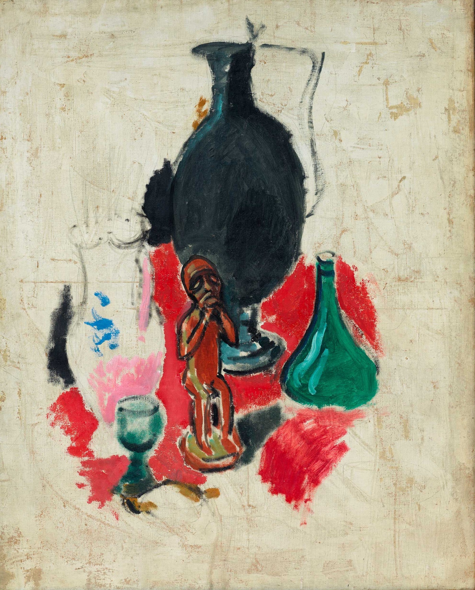 Henri Matisse, Nature morte à la statuette africaine, 1907 - Huile sur toile, 105 × 70 cm - Musée Matisse Nice - Don de Barbara Duthuit, 2025 - Photo © Musée Matisse Nice/François Fernandez