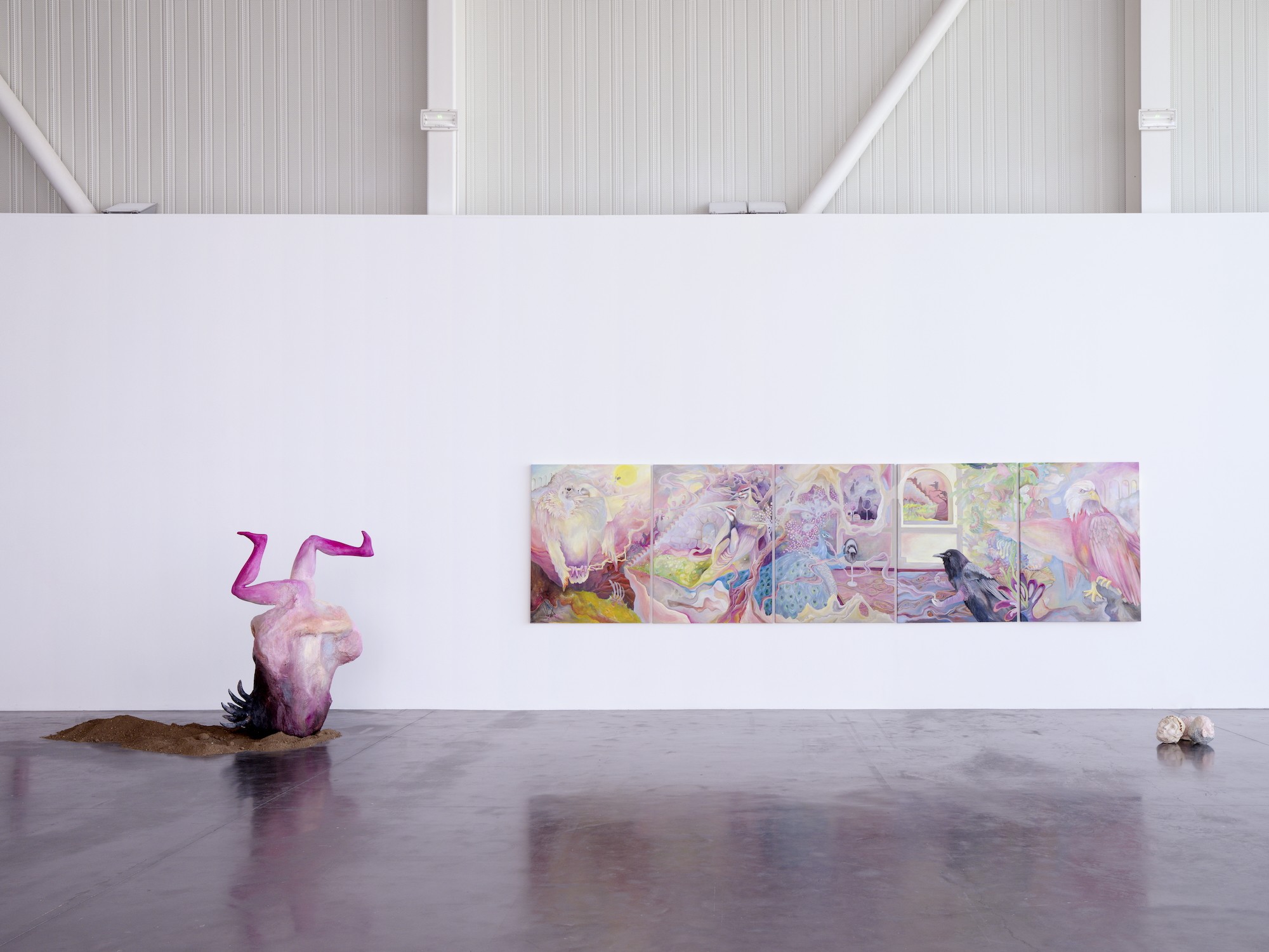 Madison Bycroft, Les mensonges du météorologue, vue d'exposition à Triangle-Astérides, Marseille, 2025. Photo : Aurélien Mole